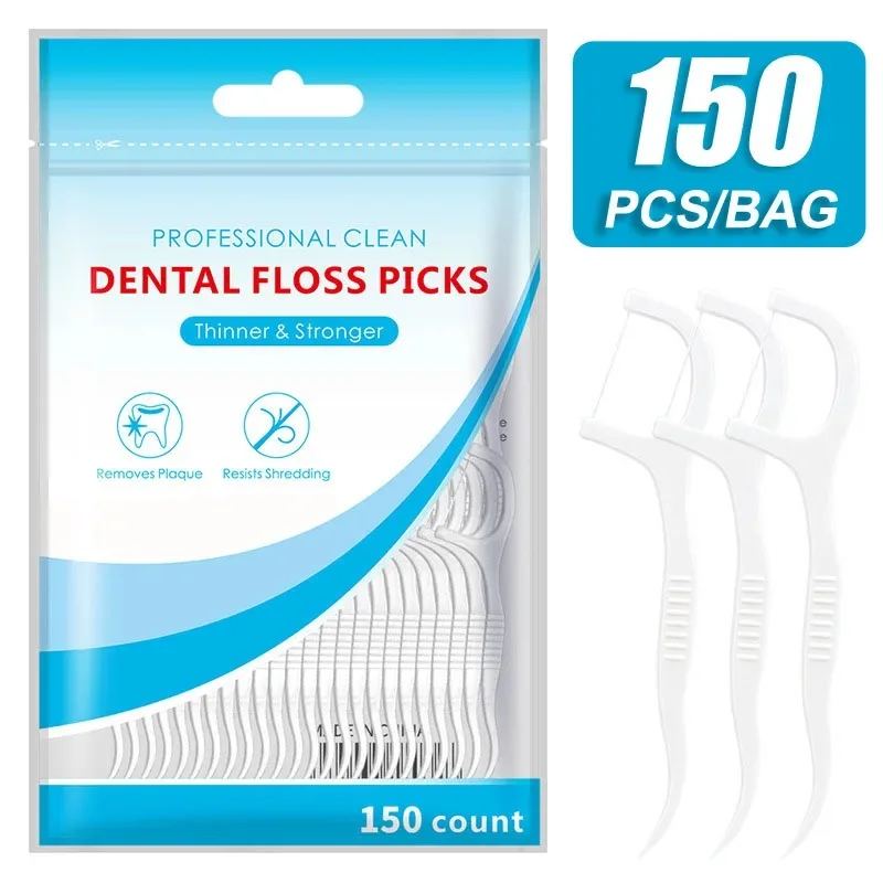 Dental Floss Picks - 150 قطعة خيط تنظيف الأسنان الأسنان
