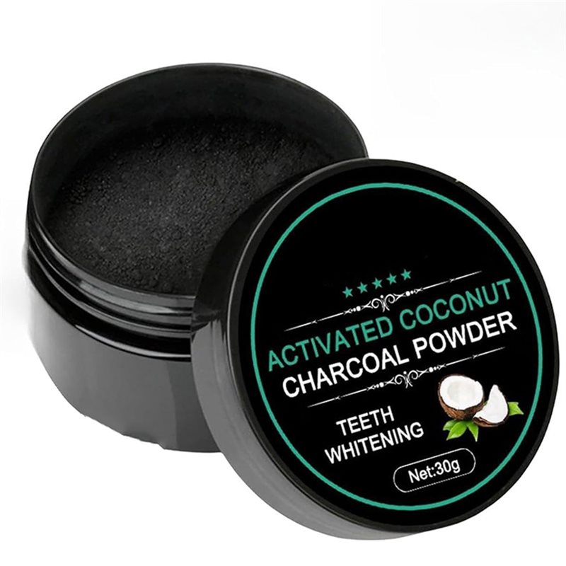 Teeth Whitening Activated Organic Charcoal - 【المفضل لدى المستهلكين】مسحوق تبييض الأسنان بالفحم