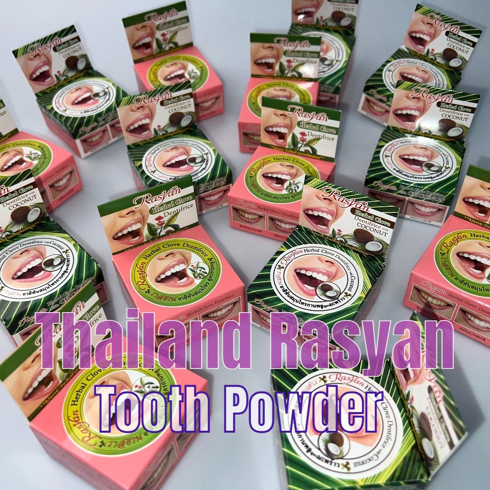 Teeth Whitening Thailand - مسحوق أسنان تايلاندي بالجملة في علب،