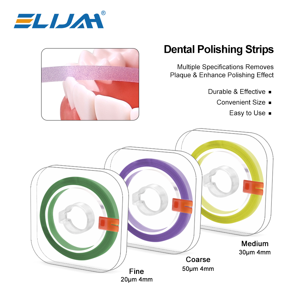Teeth Whitening Strips - إليجا 1 لفة شريط تلميع الأسنان