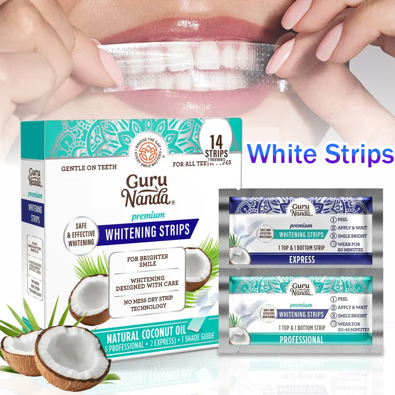 Teeth Whitening Strips - 1/2/3 علب من شرائط تبييض الأسنان