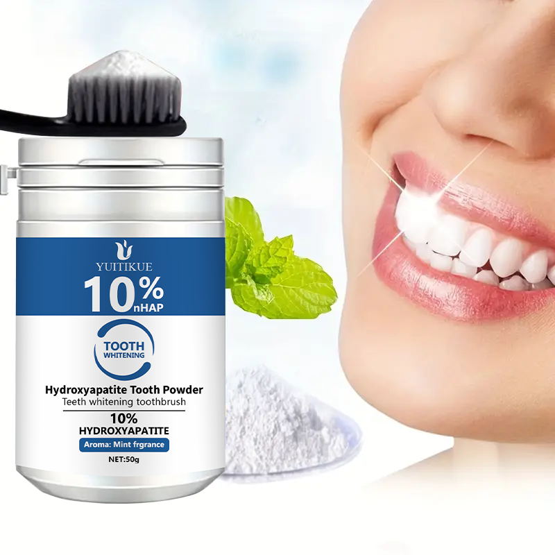 YUTIKUE 10% nHAP مسحوق الأسنان - مراجعة Teeth Whitening Powder وسعره