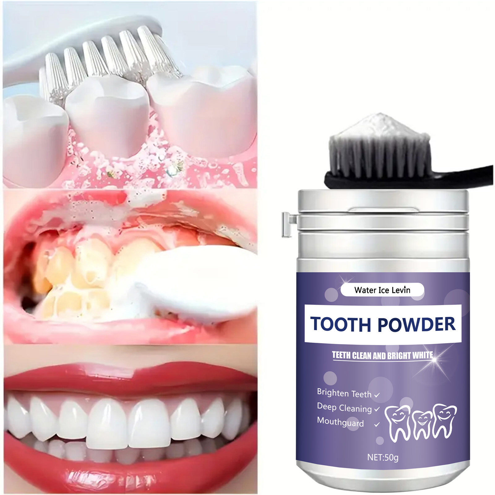 مسحوق الأسنان اللؤلؤي، مسحوق ت - مراجعة Teeth Whitening Powder وسعره