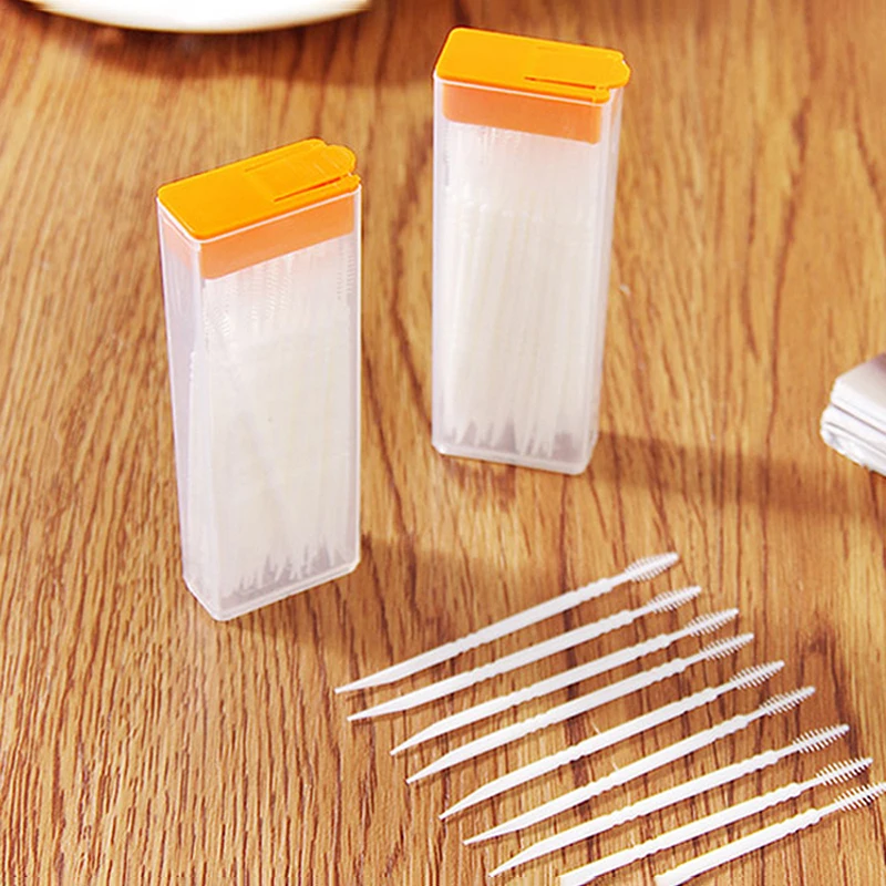 50 قطعة/صندوق العناية بالفم ال - مراجعة Dental Floss Picks وسعره