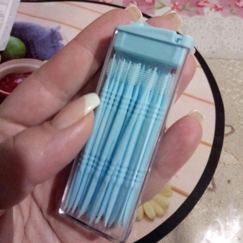 50 قطعة/صندوق العناية بالفم ال - مراجعة Dental Floss Picks وسعره