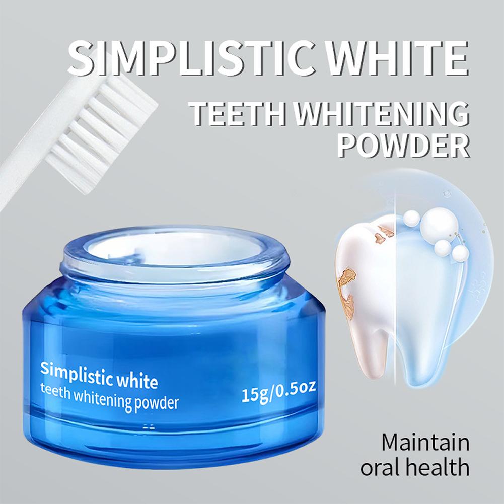 مسحوق تبييض الأسنان الأبيض الب - مراجعة Teeth Whitening Powder وسعره