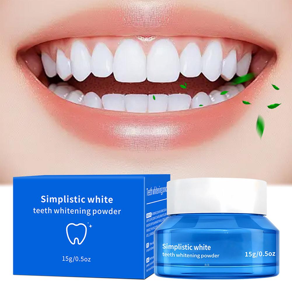 مسحوق تبييض الأسنان الأبيض الب - مراجعة Teeth Whitening Powder وسعره