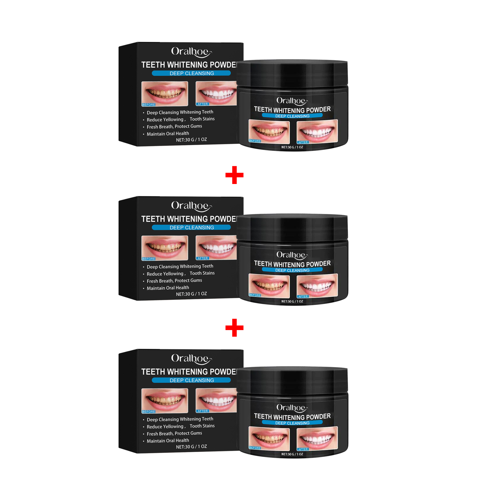 مسحوق تبييض الأسنان بالفحم تنظ - مراجعة Teeth Whitening Powder وسعره