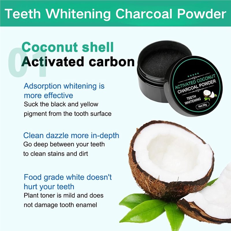 【المفضل لدى المستهلكين】مسحوق ت - مراجعة Teeth Whitening Activated Organic Charcoal وسعره