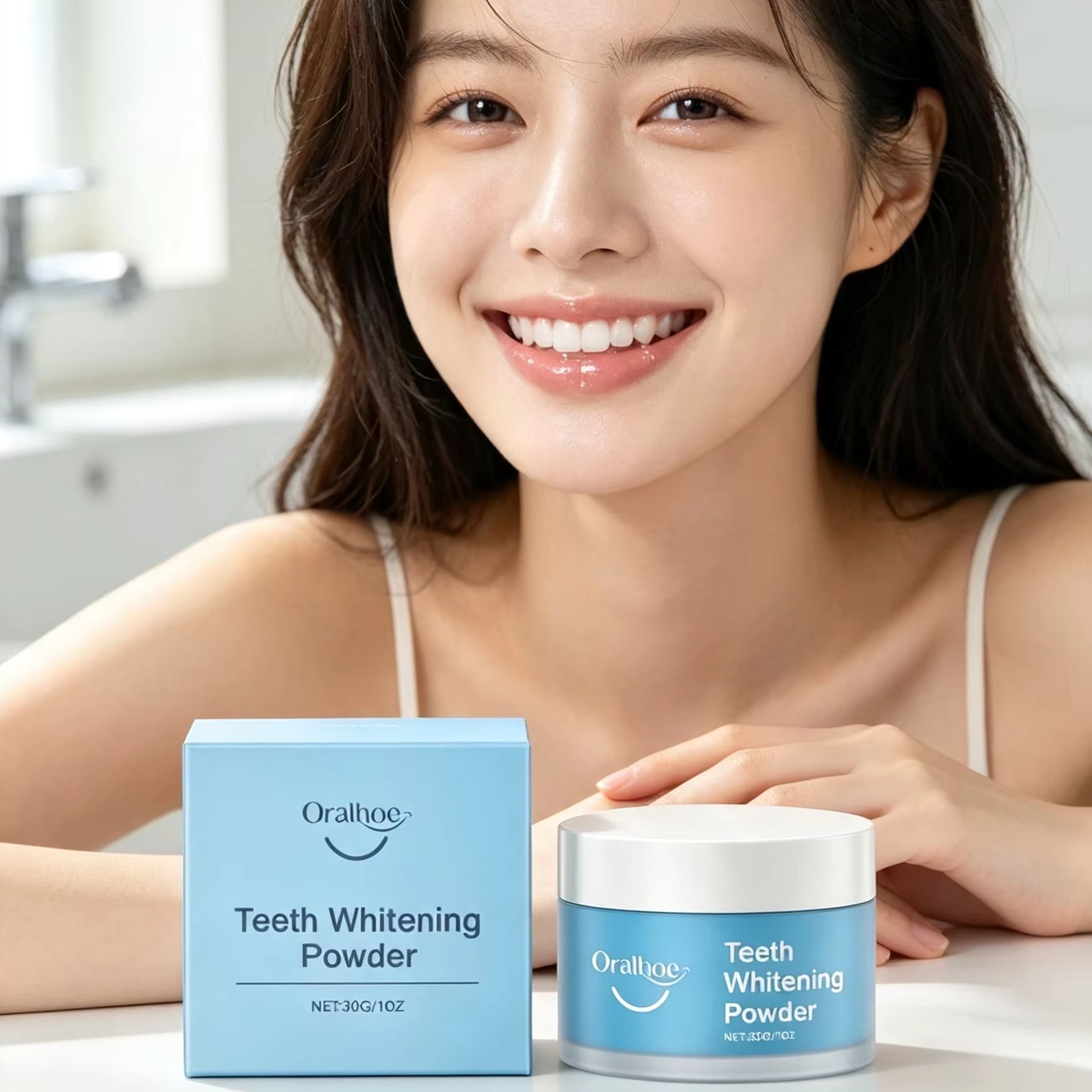 مسحوق أورالهو لتنظيف الأسنان،  - مراجعة Teeth Whitening Powder وسعره
