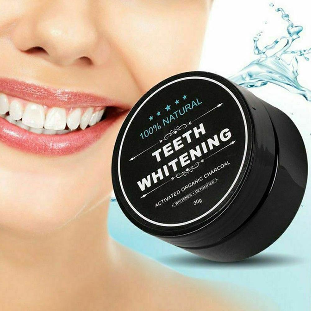 مسحوق الفحم العضوي المنشط تلمي - مراجعة Teeth Whitening Activated Organic Charcoal وسعره