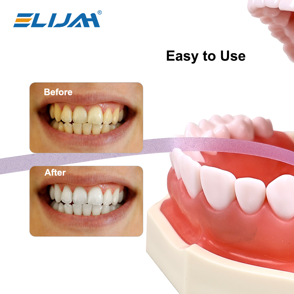 إليجا 1 لفة شريط تلميع الأسنان - مراجعة Teeth Whitening Strips وسعره