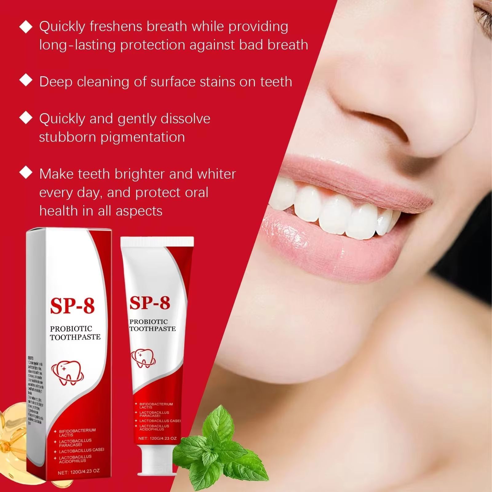 معجون أسنان Sp 10 Probiotic ال - مراجعة Teeth Whitening/Bleaching وسعره