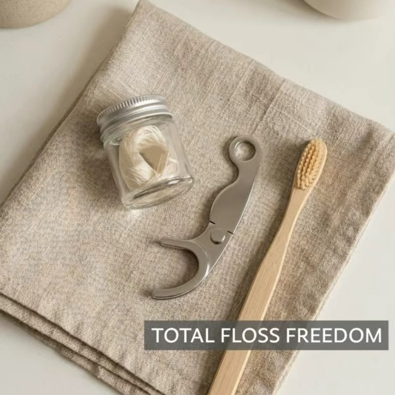 أداة تنظيف الأسنان المحمولة من - مراجعة Dental Floss Picks وسعره