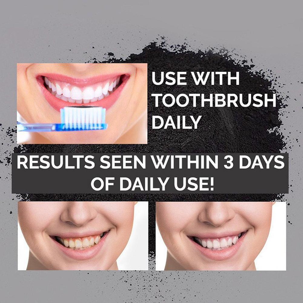 مسحوق تبييض الأسنان الطبيعي ال - مراجعة Teeth Whitening Activated Organic Charcoal وسعره